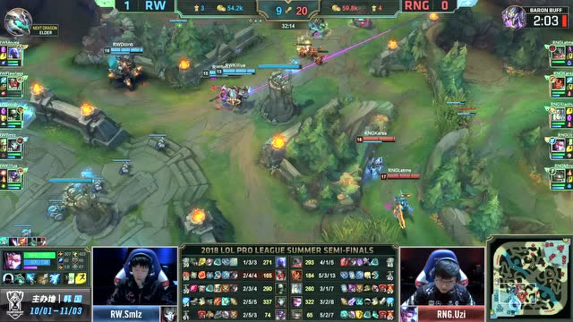 LPL夏季赛季后赛比赛视频 RNG vs RW 第2场免费观看