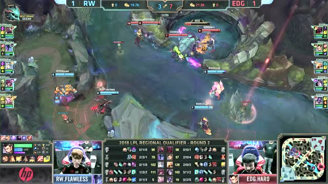 S8总决赛选拔赛 RW vs EDG 第3场比赛视频免费观看