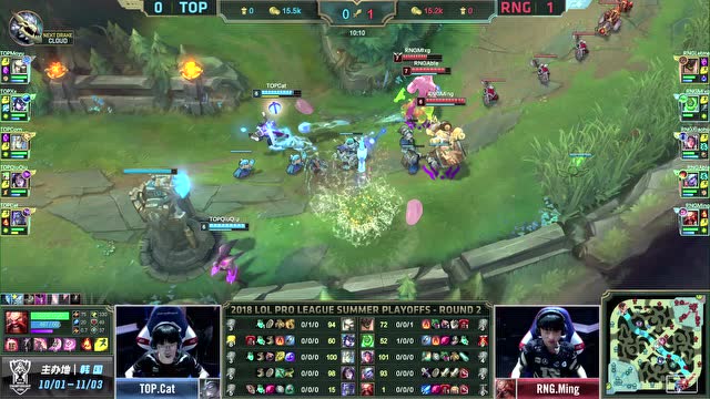 LPL夏季赛季后赛比赛视频 RNG vs TOP 第2场免费观看