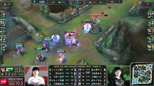 2020LPL春季赛第4周第4日 VG vs LGD第2场免费观看