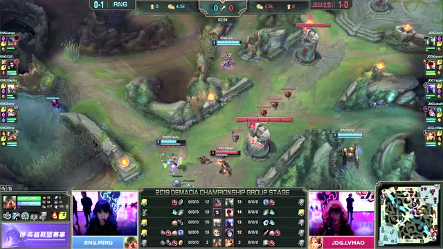 2019德玛西亚杯小组赛RNG vs JDG免费观看