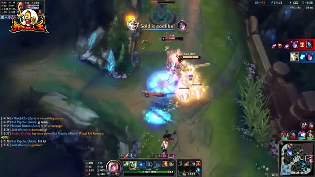 路人王 锐雯秒杀满血亚索 我风男不要面子的吗免费观看