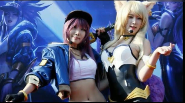 韩国女团cosplay英雄联盟kda女团，大秀好身材，真的是好看啊免费观看