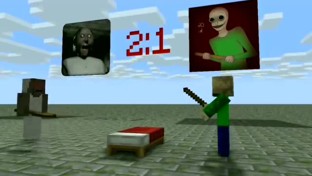 我的世界老奶奶厉害了，让巴尔迪藏个地方找他，结果一下就找到了！免费观看