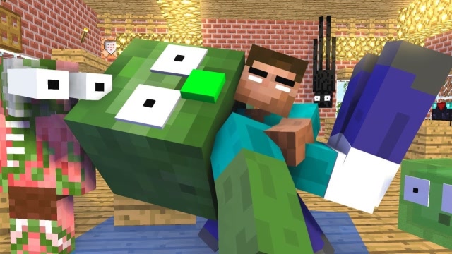 MC动画怪物学院《僵尸宝宝》，him与同学们照顾僵尸宝宝好有爱！免费观看