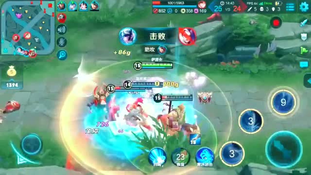 王者荣耀：极限手速露娜操作秀，超神技术一秀四免费观看