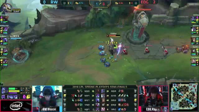 LPL春季赛季后赛 RW vs EDG 第3场比赛视频免费观看