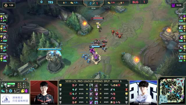 2020LPL春季赛W6D5 TES vs BLG 第2场免费观看