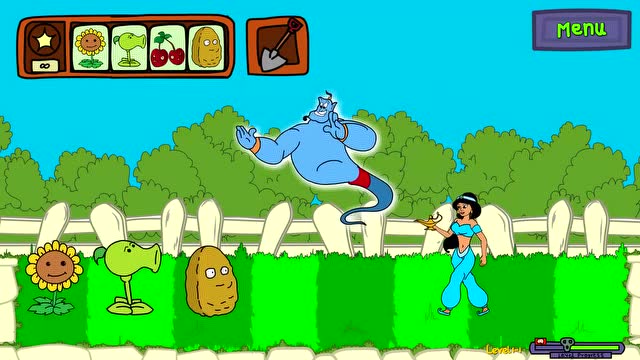 PVZ动画：阿拉丁神灯乱入，豌豆射手表示一点也不慌免费观看