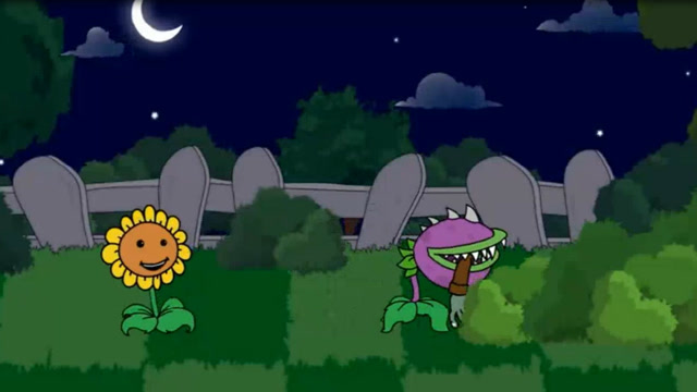 植物大战僵尸，僵尸小鬼碰上食人花算它倒霉免费观看