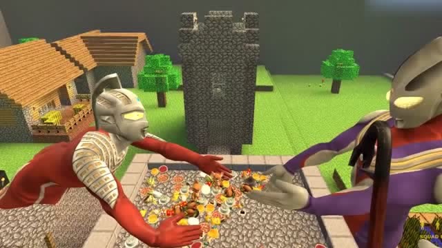 赛文奥特曼和迪迦奥特曼在抢零食，怪兽来了竟然都没察觉！免费观看