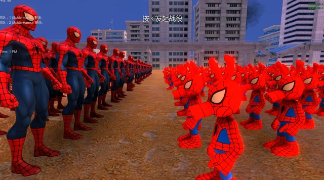 史诗战争模拟器：1500蜘蛛侠 vs 500猪猪侠，结局如何免费观看