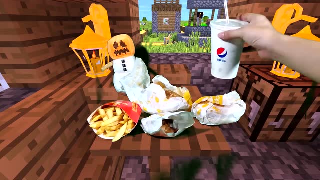 我的世界：菜鸟去村民蹭吃汉堡免费观看