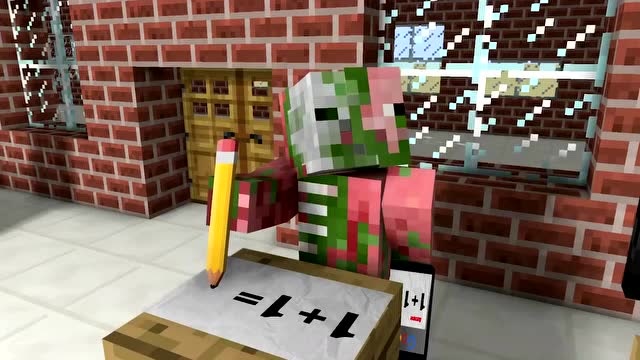 我的世界怪兽学校：课堂上，苦力怕突然有了一个大胆的想法免费观看