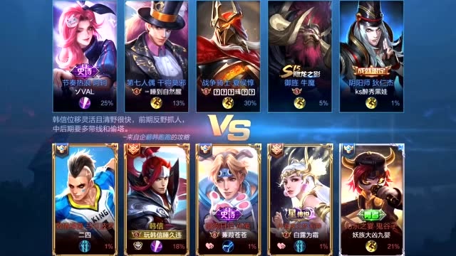 王者荣耀：久违红毛韩信假装不会玩，对面直接发来国服韩信？免费观看