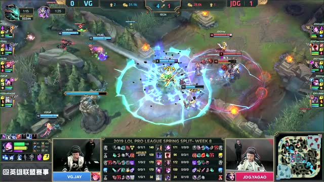LPL春季赛比赛视频W8D1 JDG vs VG 第2场免费观看
