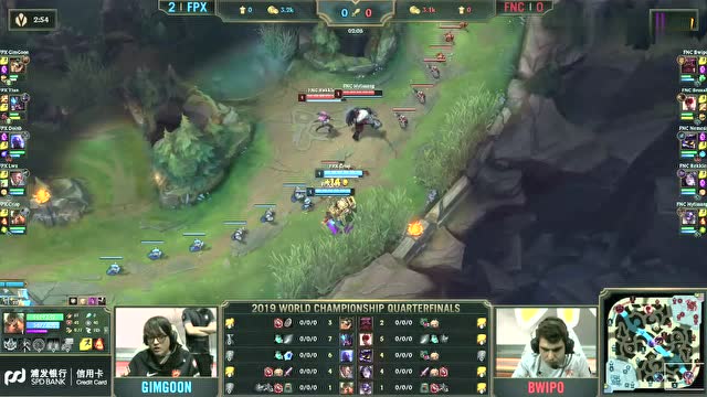 英雄聯盟S9八強賽 FPX vs FNC 第3場