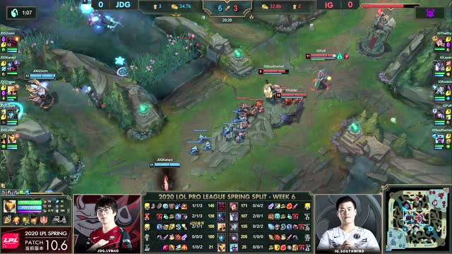2020LPL春季赛W6D4 JDG vs IG 第1场免费观看