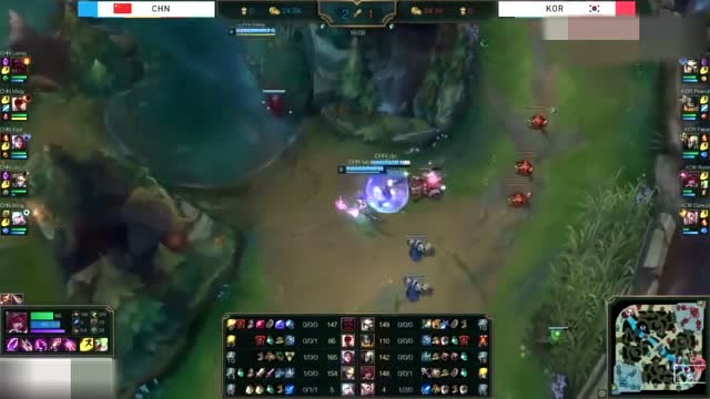 LOL亚运会中国VS韩国预选赛，兮夜，小狗疯狂秀，中国牛免费观看