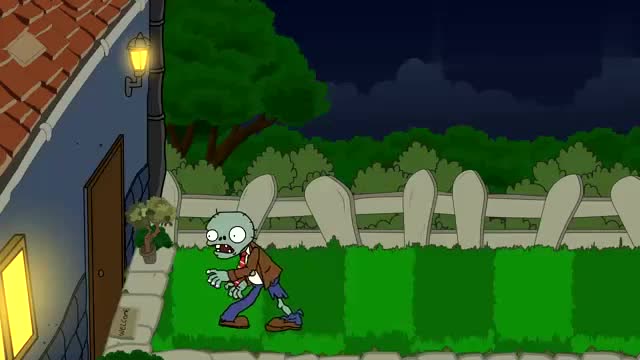 小僵尸吃掉了豌豆射手和向日葵，结果自己被戴夫吓到了免费观看