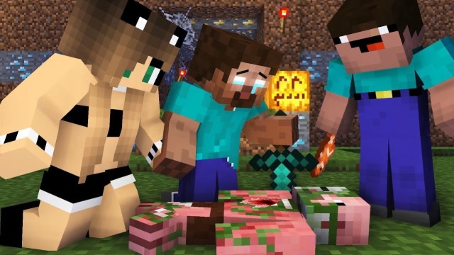 MC动画怪物学院《复仇》，红眼him杀害僵尸猪him复仇恐惧魔王！免费观看