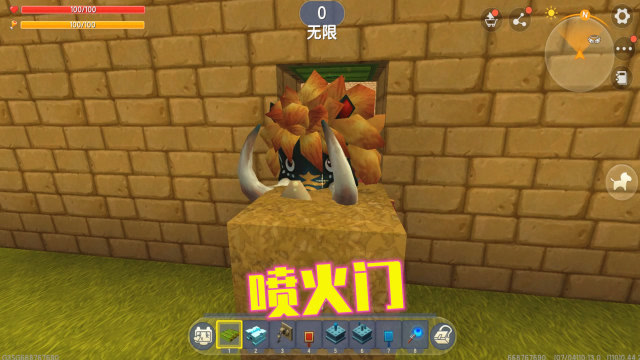 迷你世界456：普通门防不住怪物，我做了1个喷火门，怪物被消灭？免费观看