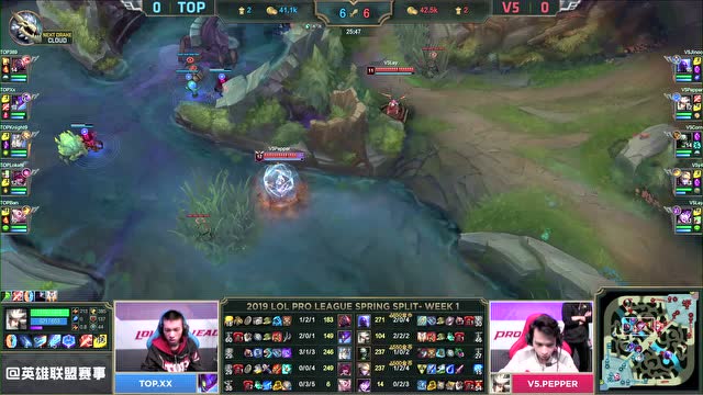 LPL春季赛比赛视频W1D4 TOP vs V5 第1场免费观看