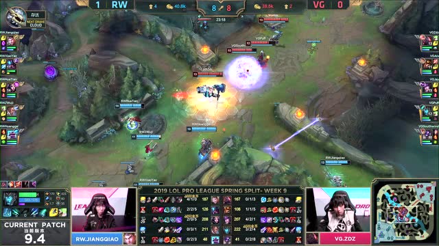 LPL春季赛比赛视频W9D1 RW vs VG 第2场免费观看