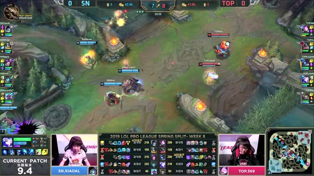 LPL春季赛比赛视频W8D2 SN vs TOP 第1场免费观看