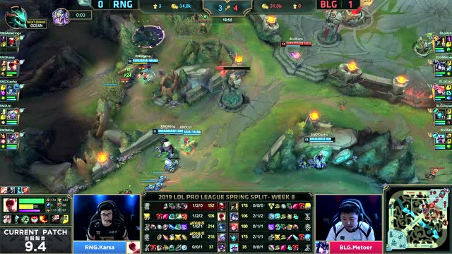 LPL春季赛比赛视频W8D6 RNG vs BLG 第2场免费观看