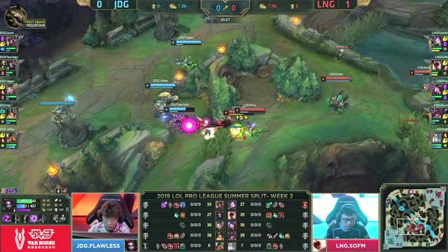 LPL夏季赛比赛视频W1D4 LNG vs JDG 第2场免费观看