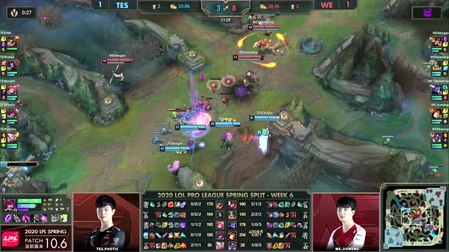 LPL春季赛W6D3 WE vs TES 第3场免费观看