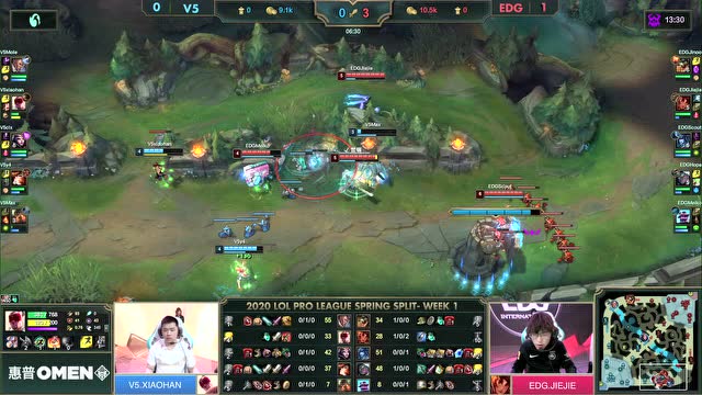 2020LPL春季赛第1周第4日 V5 vs EDG 第2场免费观看