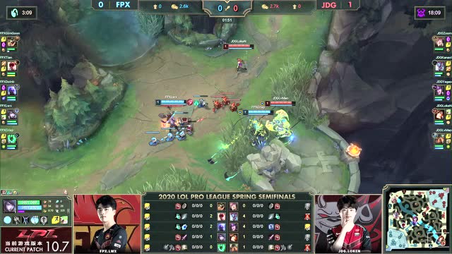 2020LPL季后赛半决赛FPX vs JDG 第2场免费观看