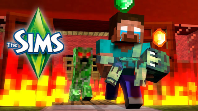 《我的世界》怪物学院，如果在MC里面玩 模拟人生4，会发生什么免费观看