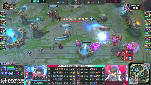 德杯珠海站 胜者组第一轮 EDG vs IG_1免费观看