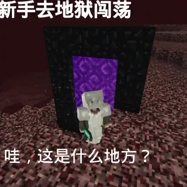 我的世界：去地狱闯荡，新手对比老手免费观看