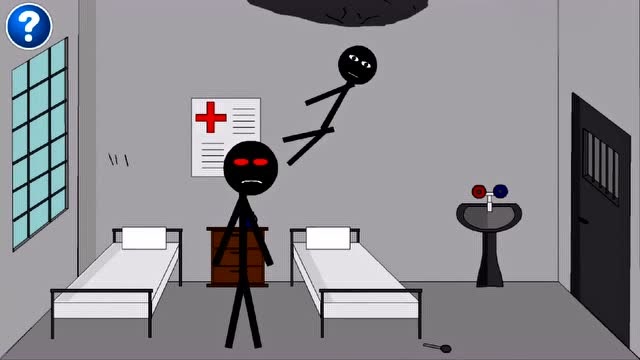 火柴人逃离疯人院 误入大哥病房 搞笑视频免费观看