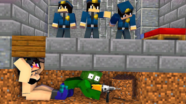 MC动画：怪物学校《越狱挑战》，Him被关进了监狱！免费观看