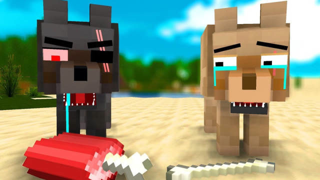 我的世界：弱肉强食，狼群与屠夫斗智斗勇？免费观看