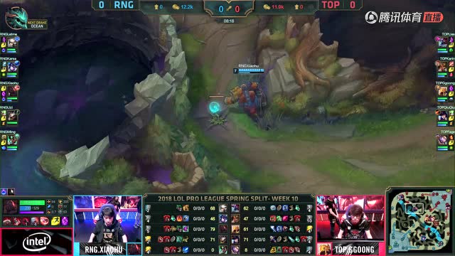 LPL春季赛W10D5 RNG vs TOP 第1场比赛视频免费观看