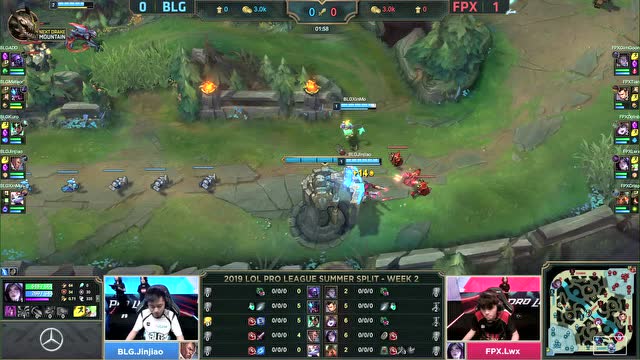 LPL夏季赛比赛视频W1D6 BLG vs FPX 第2场免费观看