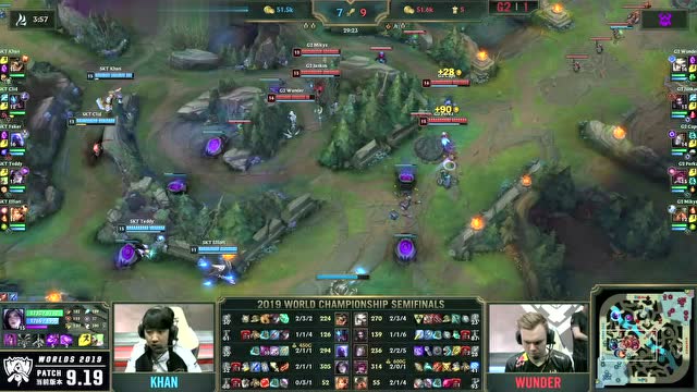 英雄联盟S9半决赛 SKT vs G2 第3场免费观看