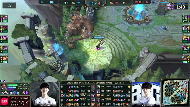 2020LPL春季赛W6D7 IG vs BLG 第1场免费观看