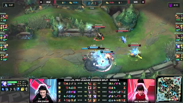 LPL夏季赛W4D5 RW vs WE 第1场免费观看