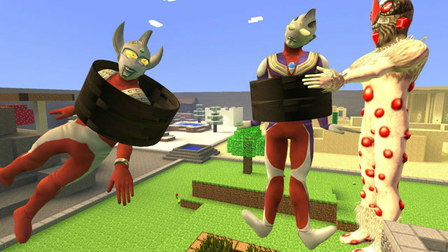 GMOD游戏红宝石星人用铁圈套住泰罗和迪迦免费观看