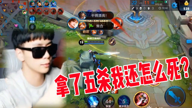 国服李白是怎么打巅峰赛的？拿了五杀也不该戴一波墨镜？免费观看