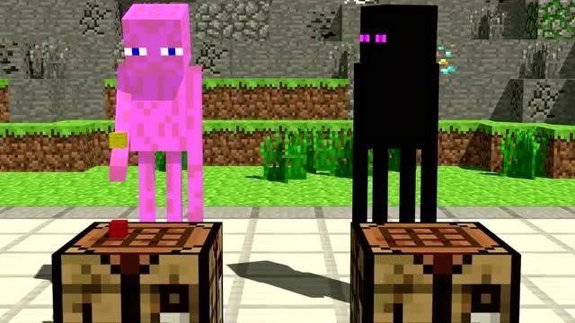 我的世界：怪物学院，男孩VS女孩，手工比赛免费观看