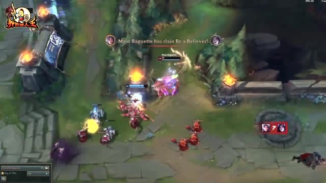 路人王 黑白锐雯1V5豪取五杀 R闪连招飘逸像跳舞免费观看