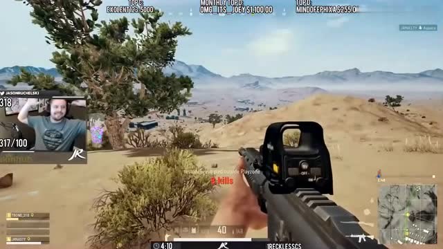 绝地求生：win94超远距离射杀，国外游戏主播精彩游戏时刻免费观看